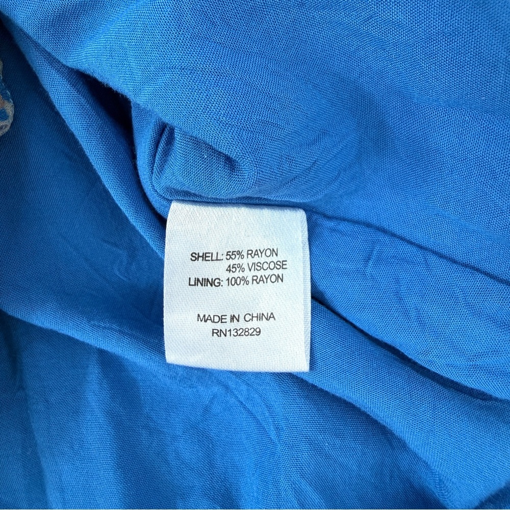 MAJORELLE Salsa Dress in Blue Multi - Picture 7 of 8